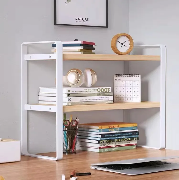 Letter Tray Desk - Shelf Desktop Organizer Storage Bookshelf Student