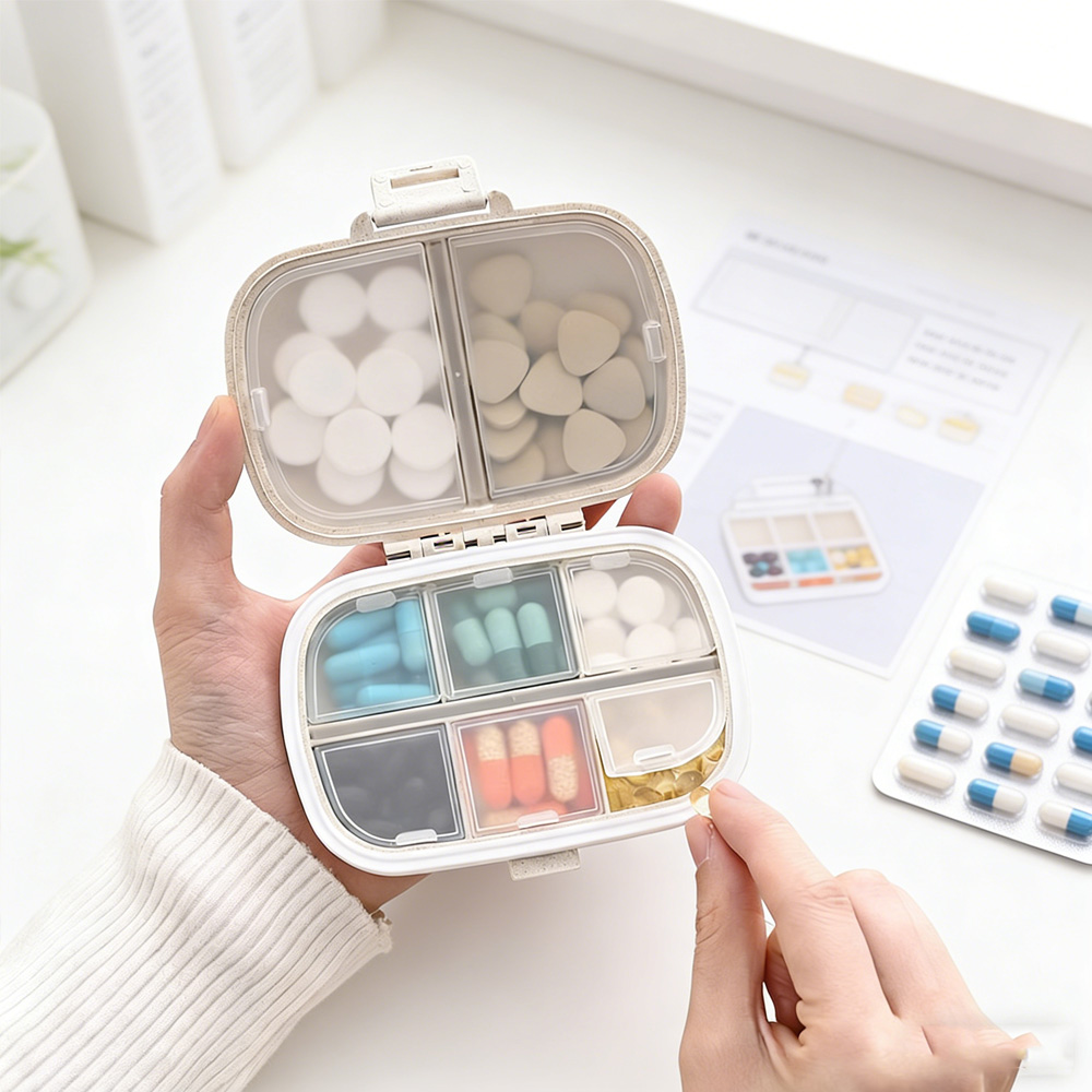 Home Office Kit - Portable Medicine Storage Case Weekly Pill