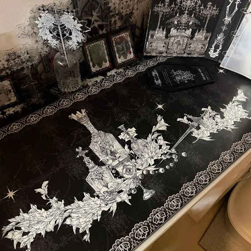 Home Office Keyboard And Mouse - Divine Realm Gothic Building Mouse Pad