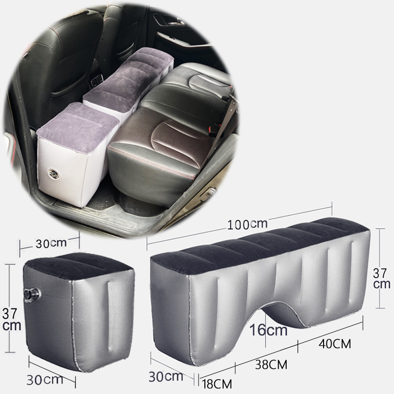 Mesh Back Cushion - Car Travel Bed Back Seat Concave
