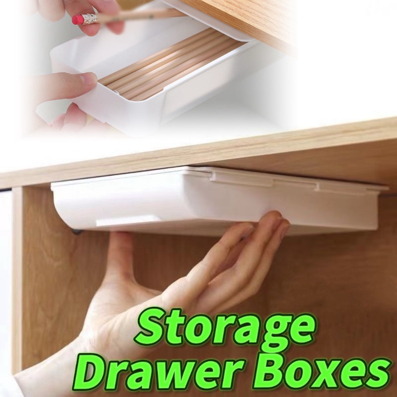 Desk Drawer Small - Self Adhesive Storage Drawer Box Makeup