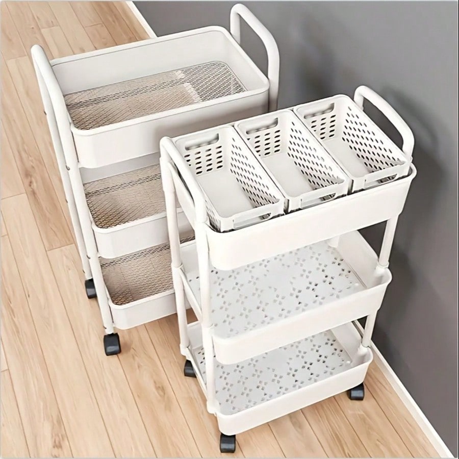 3-Tier Rolling Utility Cart wi - Home Office Furniture Sets ulasan dan harga
