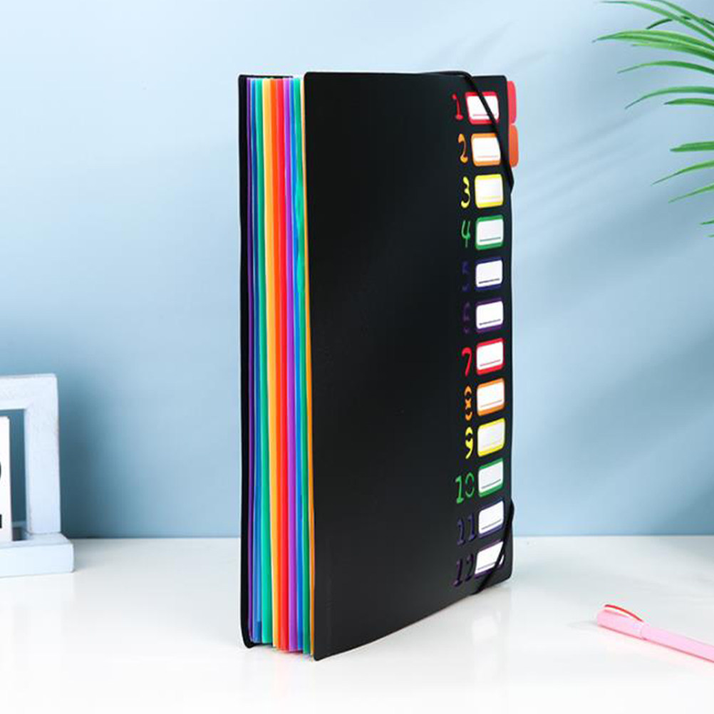 File Folder Plastic Document F - Home Office Travel Document ulasan dan harga