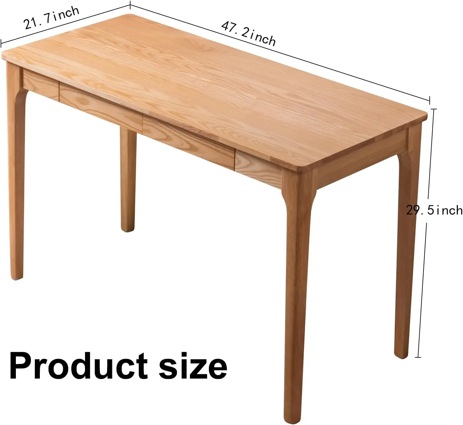 Solid Wood Desk with Drawers,  - Desk Drawer Small ulasan dan harga