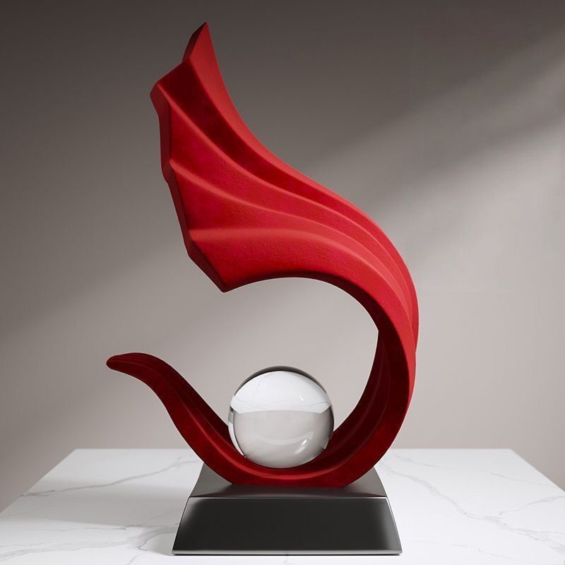 Crystal Ball Resin Sculpture F - Home Office Furniture Sets ulasan dan harga