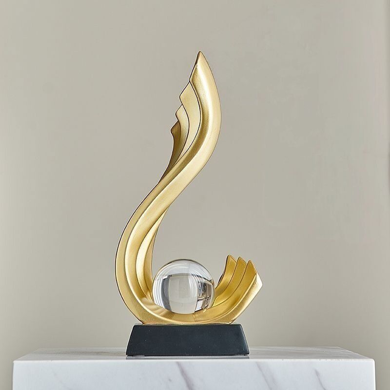 Crystal Ball Resin Sculpture F - Home Office Furniture Sets ulasan dan harga