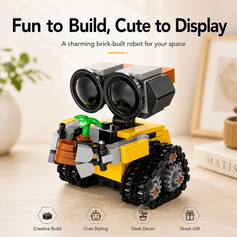 Mini Robot Building Blocks Set - Home Office Kit ulasan dan harga