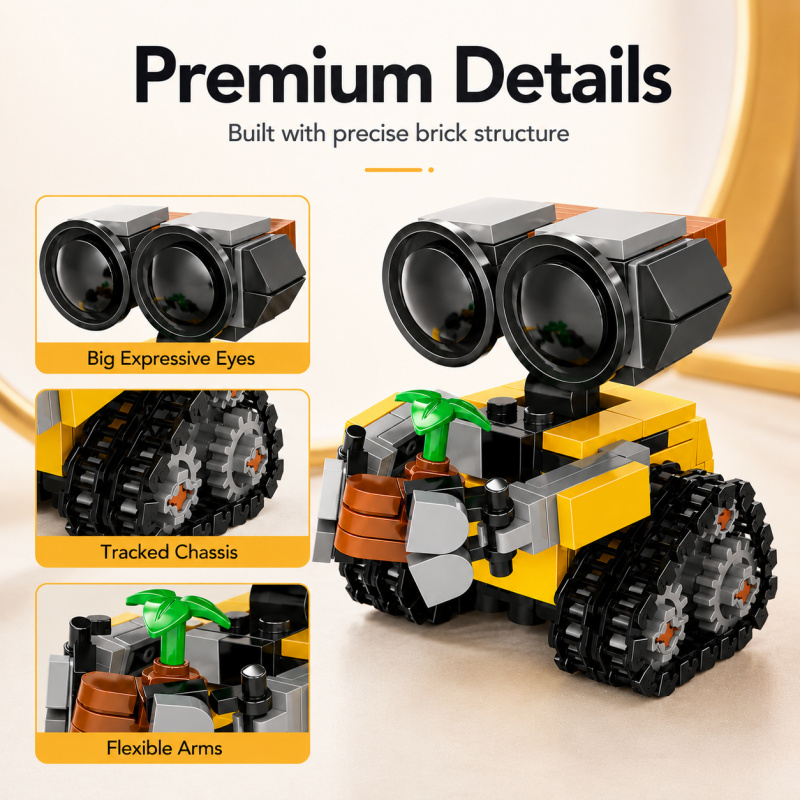 Mini Robot Building Blocks Set - Home Office Kit ulasan dan harga