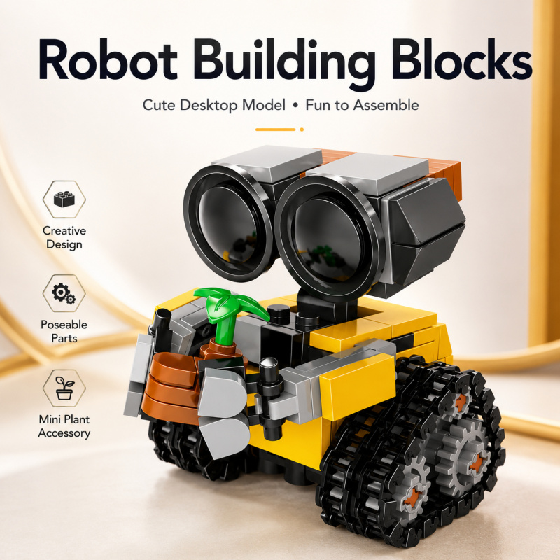 Mini Robot Building Blocks Set - Home Office Kit ulasan dan harga