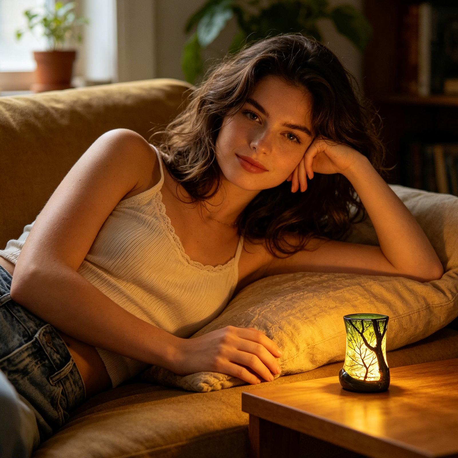 Bedside Table Lamp Forest Nigh - Home Office Setup Ideas ulasan dan harga