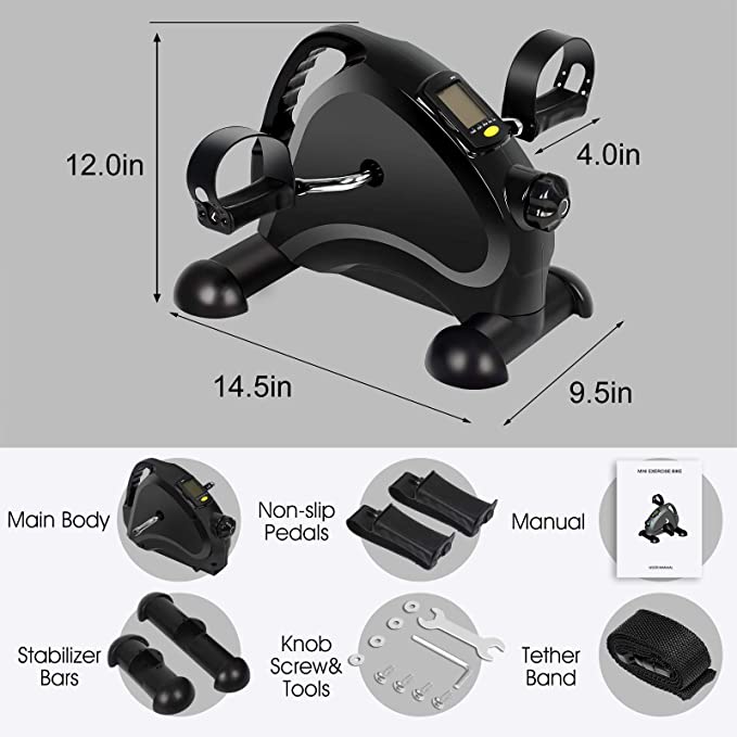 Under Desk Mini Elliptical Bik - Home Office Equipment ulasan dan harga