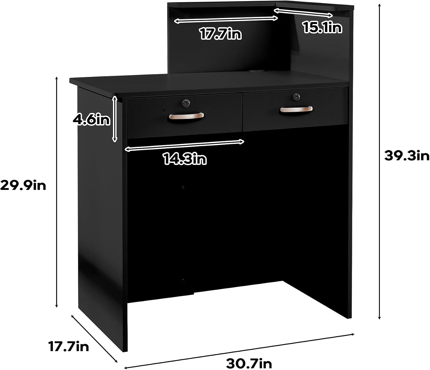 Small Reception Desk with Coun - Desk Drawer Small ulasan dan harga