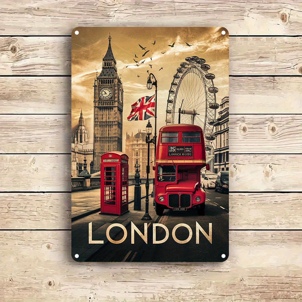 Vintage London Aluminum Wall A - Home Office London ulasan dan harga