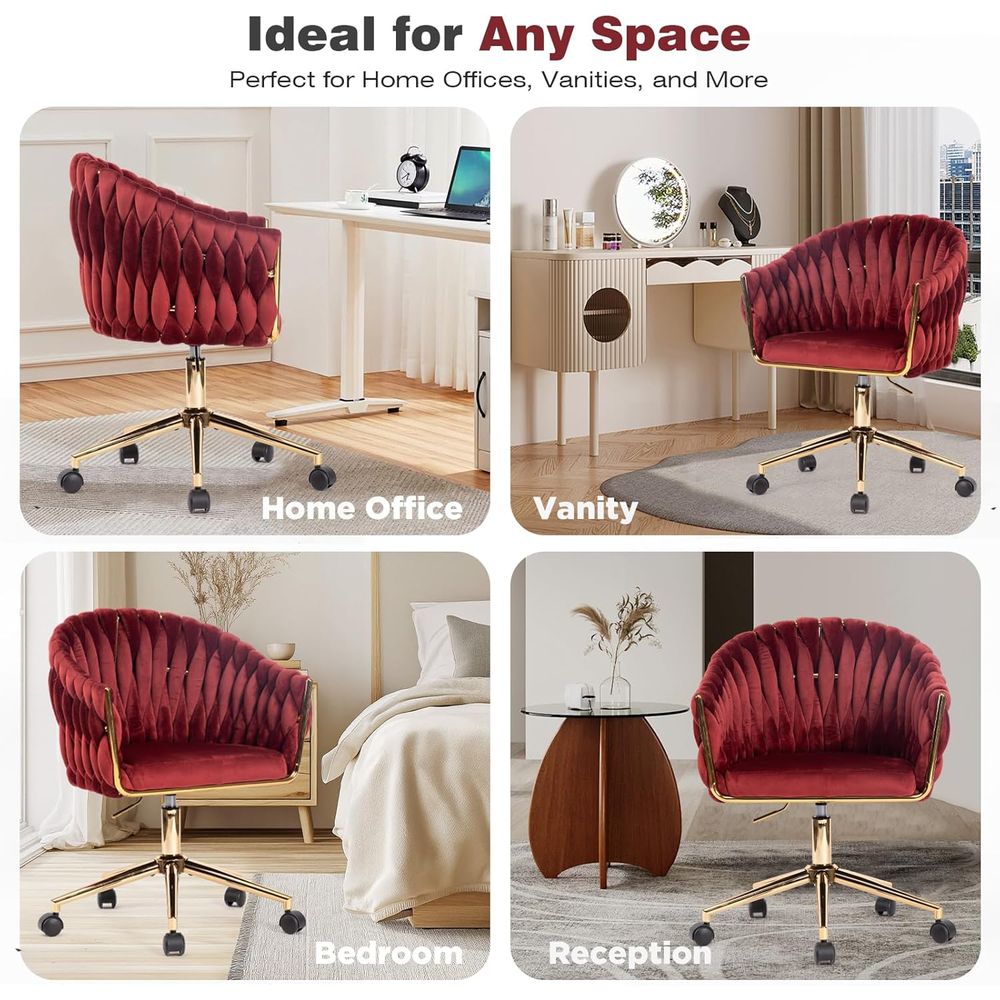 Velvet Office Chair, Vanity Ch - Home Office Or ulasan dan harga