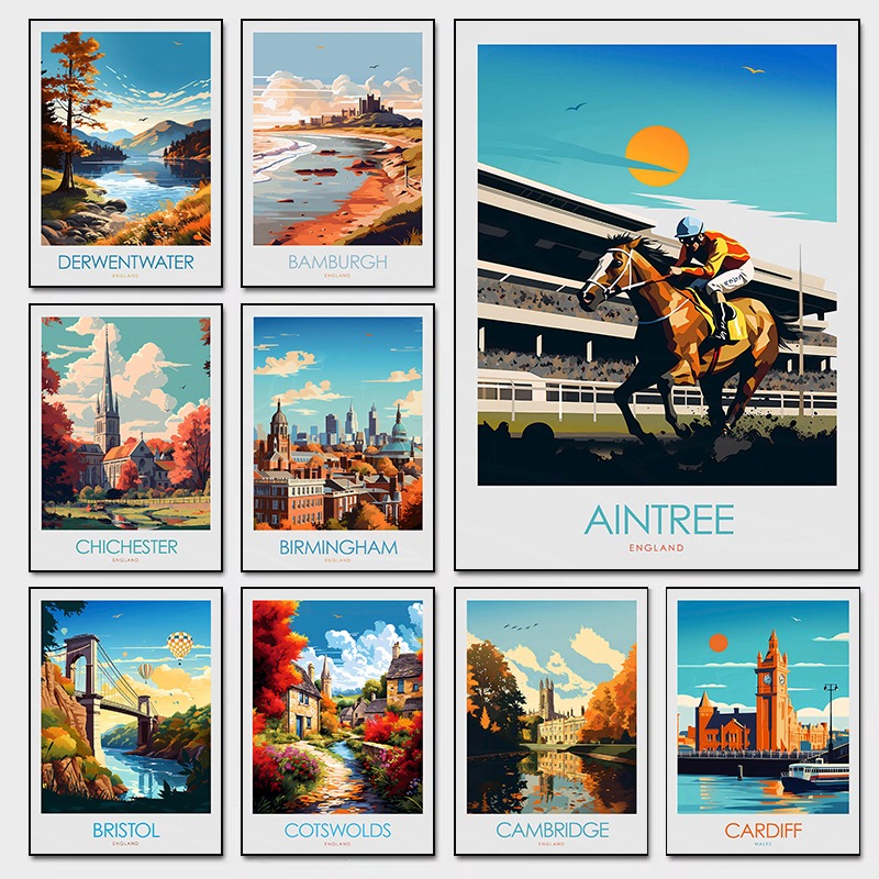 British Cityscape Wall Art Can - Home Office London ulasan dan harga