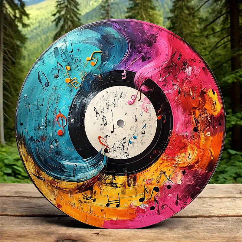 12-Inch Vibrant Vinyl Record A - Home Office Or ulasan dan harga