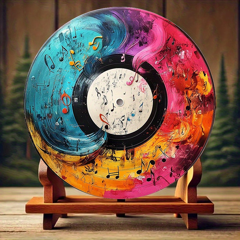 12-Inch Vibrant Vinyl Record A - Home Office Or ulasan dan harga