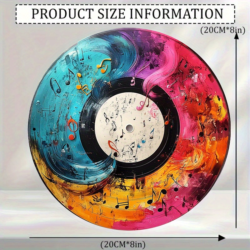 12-Inch Vibrant Vinyl Record A - Home Office Or ulasan dan harga