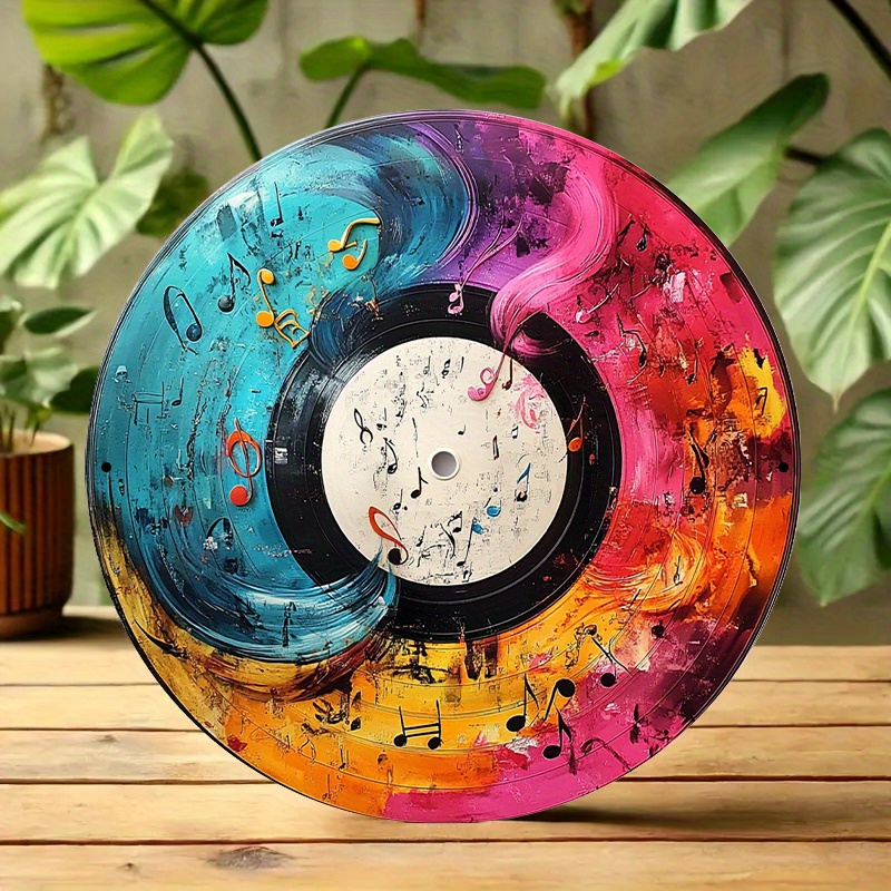 12-Inch Vibrant Vinyl Record A - Home Office Or ulasan dan harga