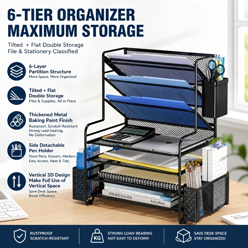 Desk Organizer Storage Contain - Home Office Furniture Sets ulasan dan harga