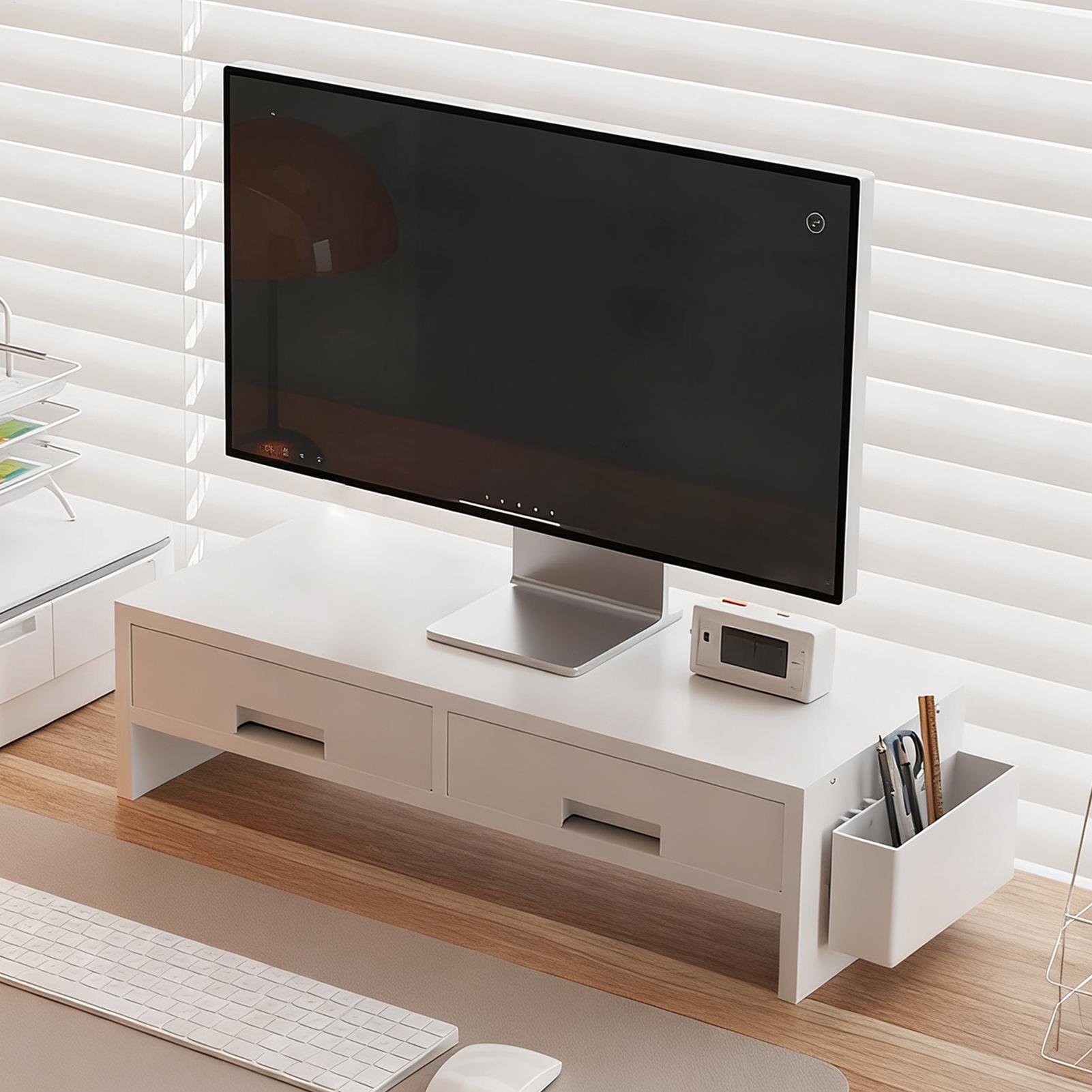 Desk Monitor Stand Riser Doubl - Desk Drawer Small ulasan dan harga