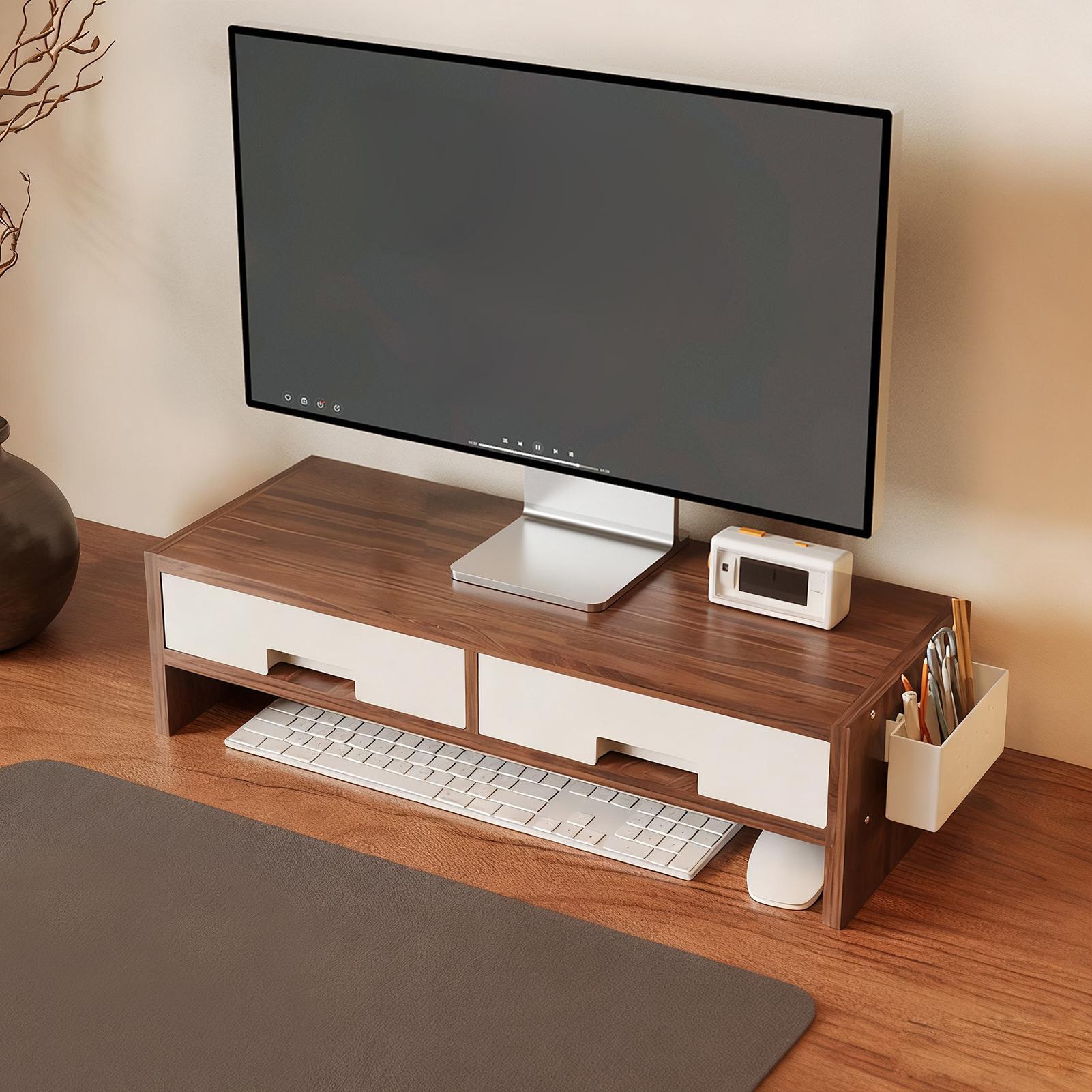 Desk Monitor Stand Riser Doubl - Desk Drawer Small ulasan dan harga