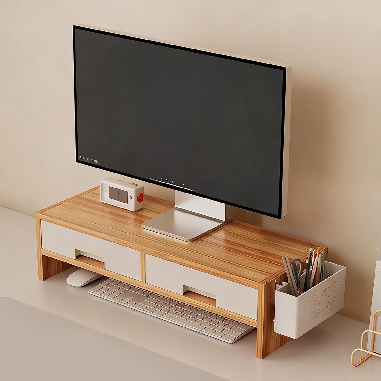 Desk Monitor Stand Riser Doubl - Desk Drawer Small ulasan dan harga