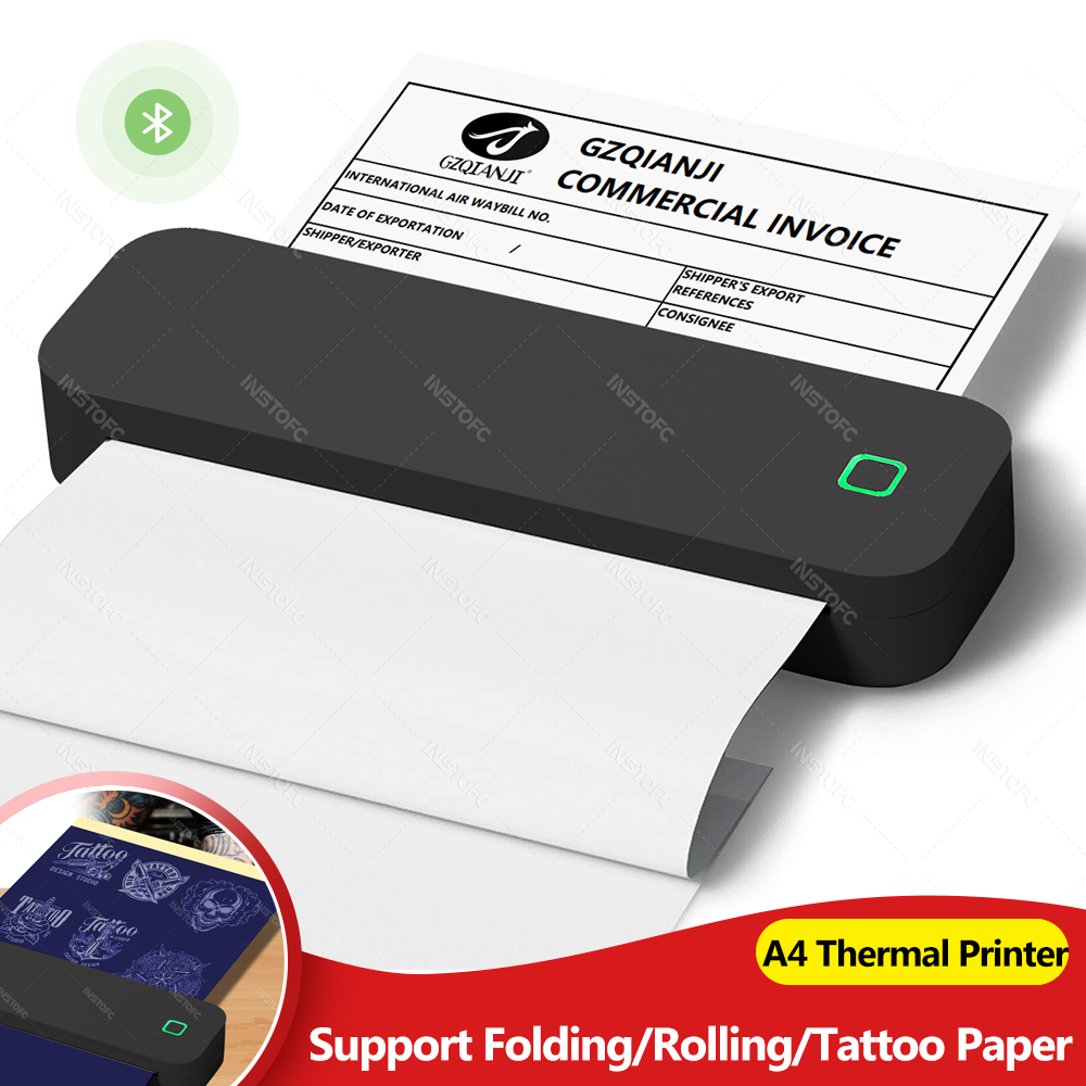 Portable A4 Thermal Printer In - Home Office Travel Document ulasan dan harga