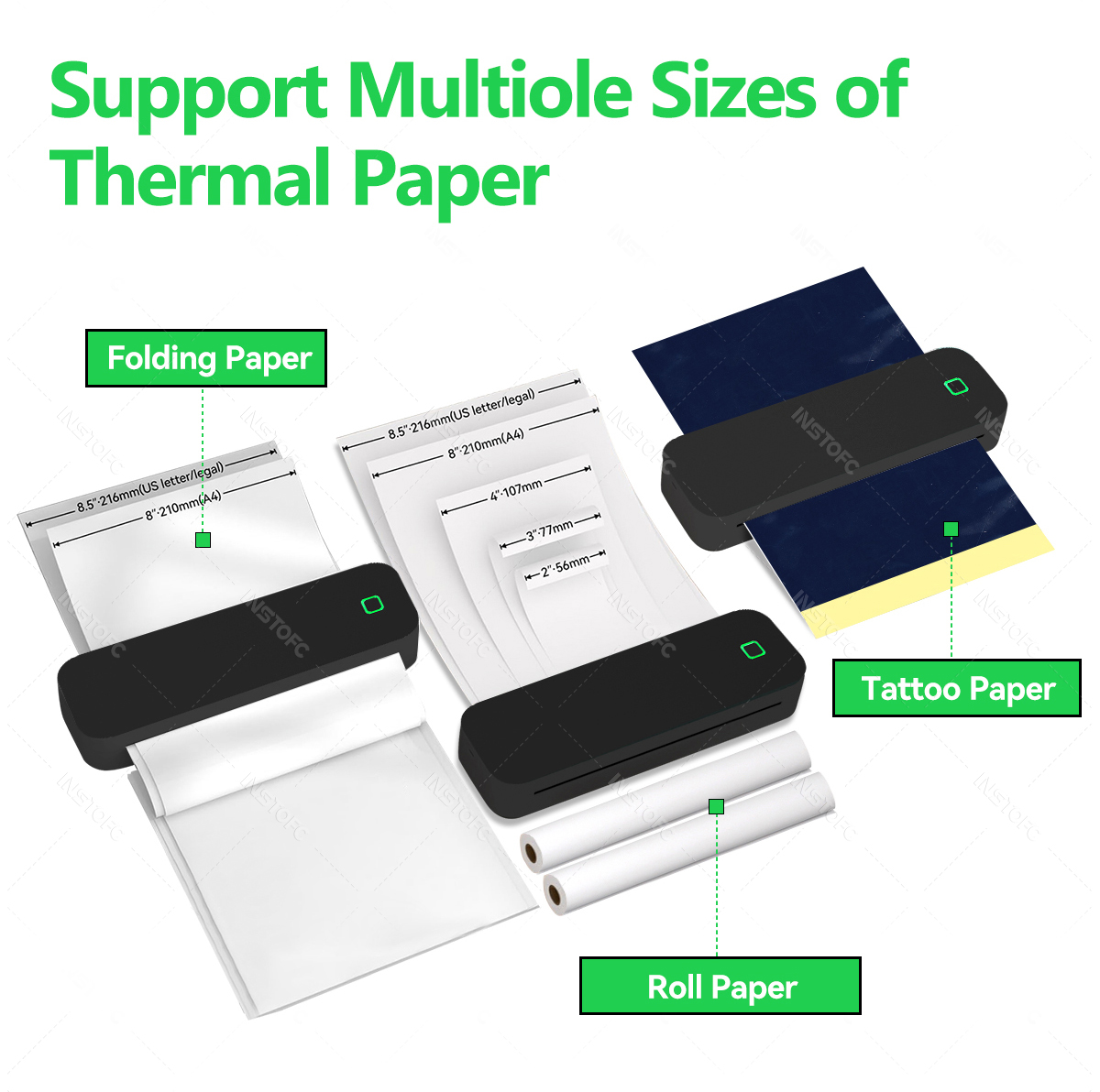Portable A4 Thermal Printer In - Home Office Travel Document ulasan dan harga