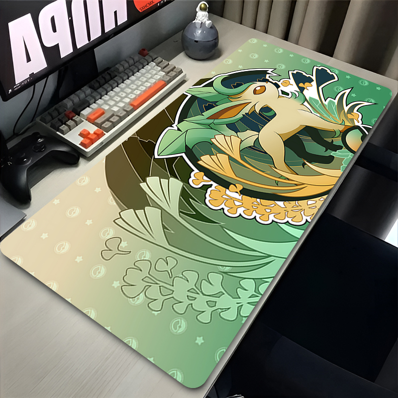 Mouse Pad Gamer P-pokemon Leaf - Home Office Keyboard And Mouse ulasan dan harga