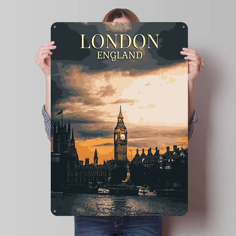 Vintage London Tinplate Poster - Home Office London ulasan dan harga
