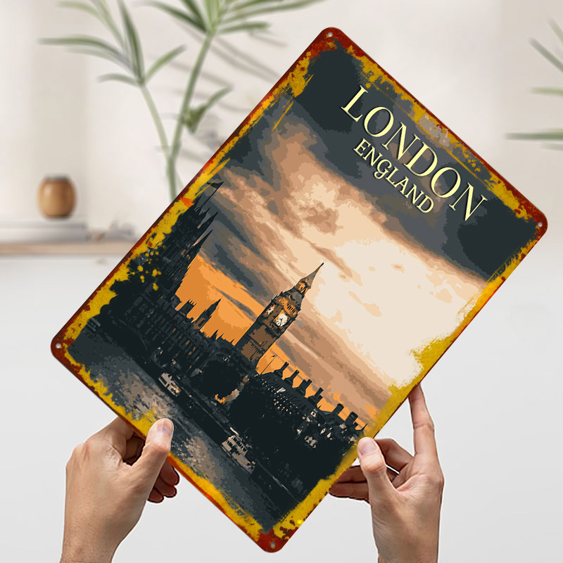 Vintage London Tinplate Poster - Home Office London ulasan dan harga