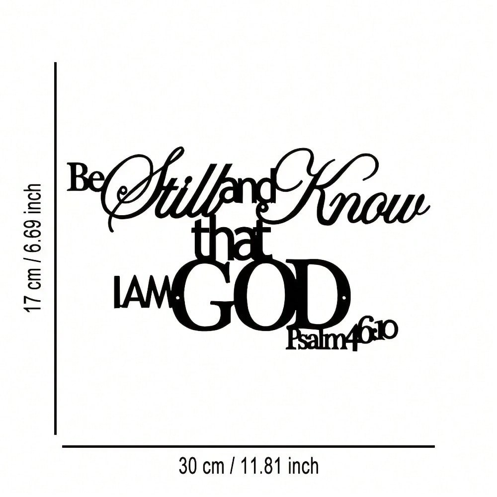 God Word Metal Wall Plaque Chr - Home Office Word ulasan dan harga