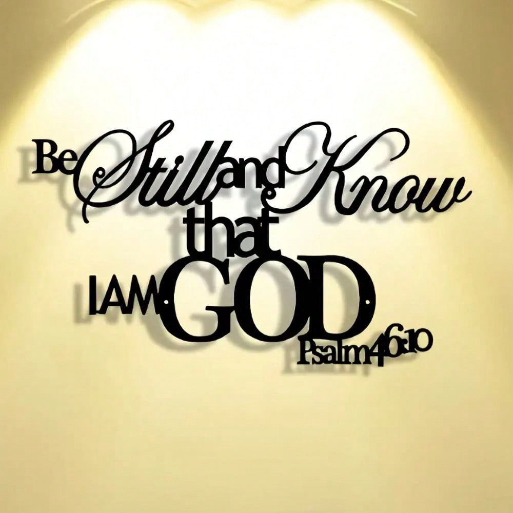God Word Metal Wall Plaque Chr - Home Office Word ulasan dan harga