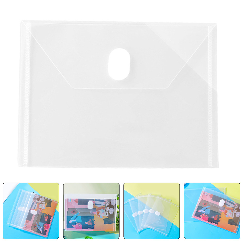 24Pcs Clear Plastic Envelope w - Home Office Travel Document ulasan dan harga