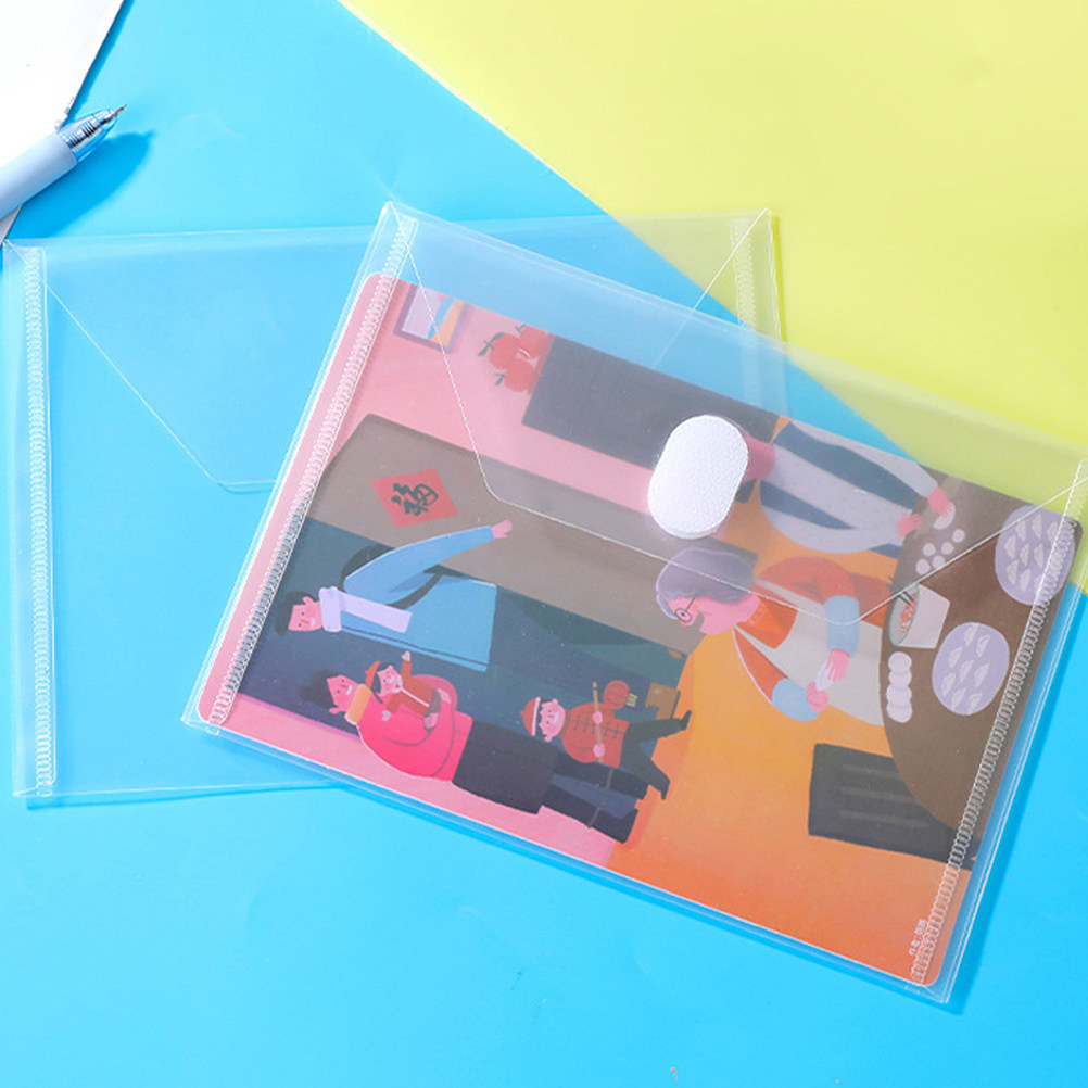 24Pcs Clear Plastic Envelope w - Home Office Travel Document ulasan dan harga