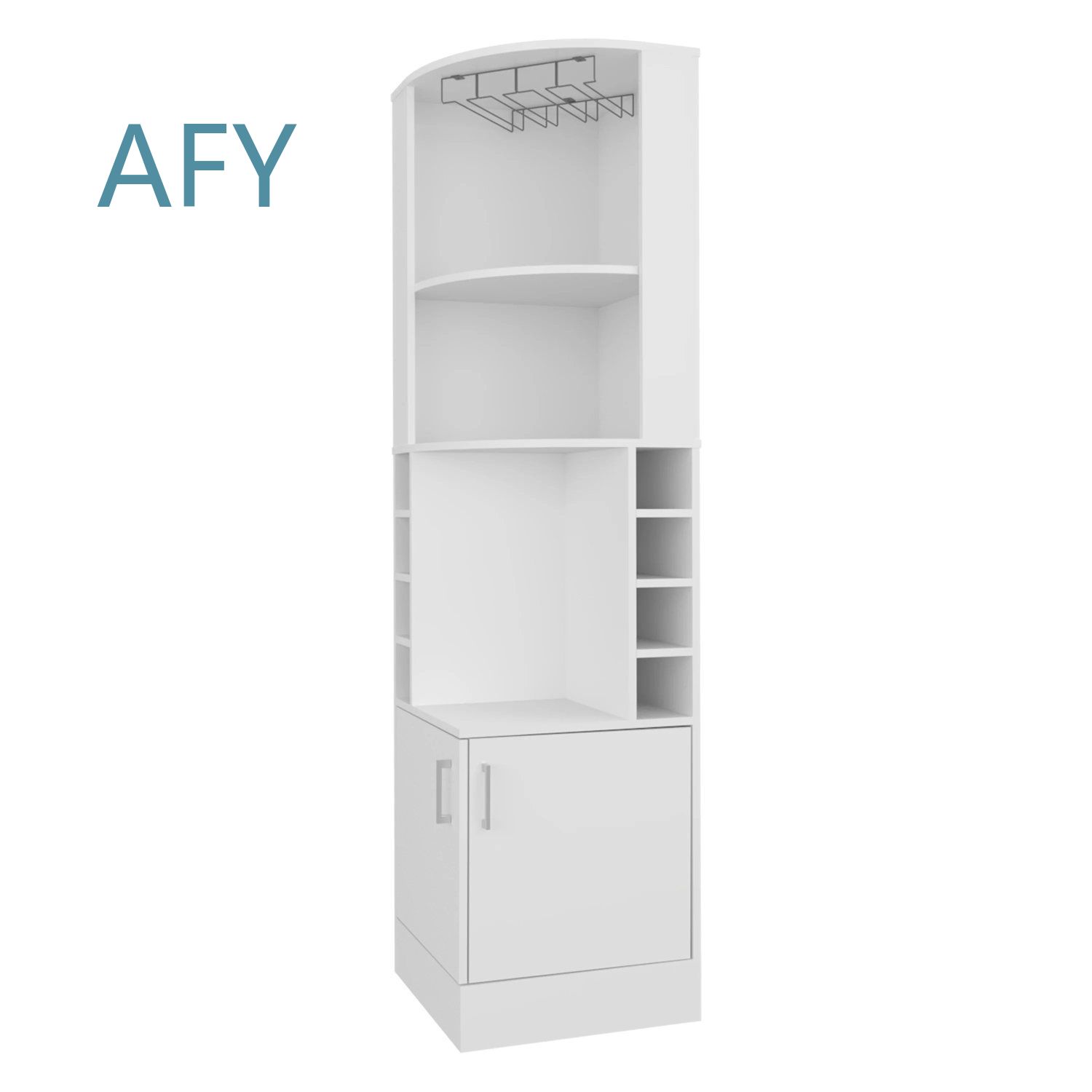 White Corner Bar Cabinet with  - Home Office Ikea ulasan dan harga