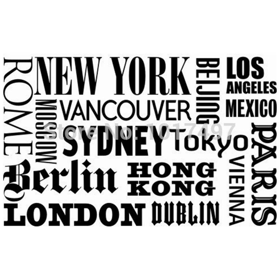 New York London Paris Quote wa - Home Office London ulasan dan harga