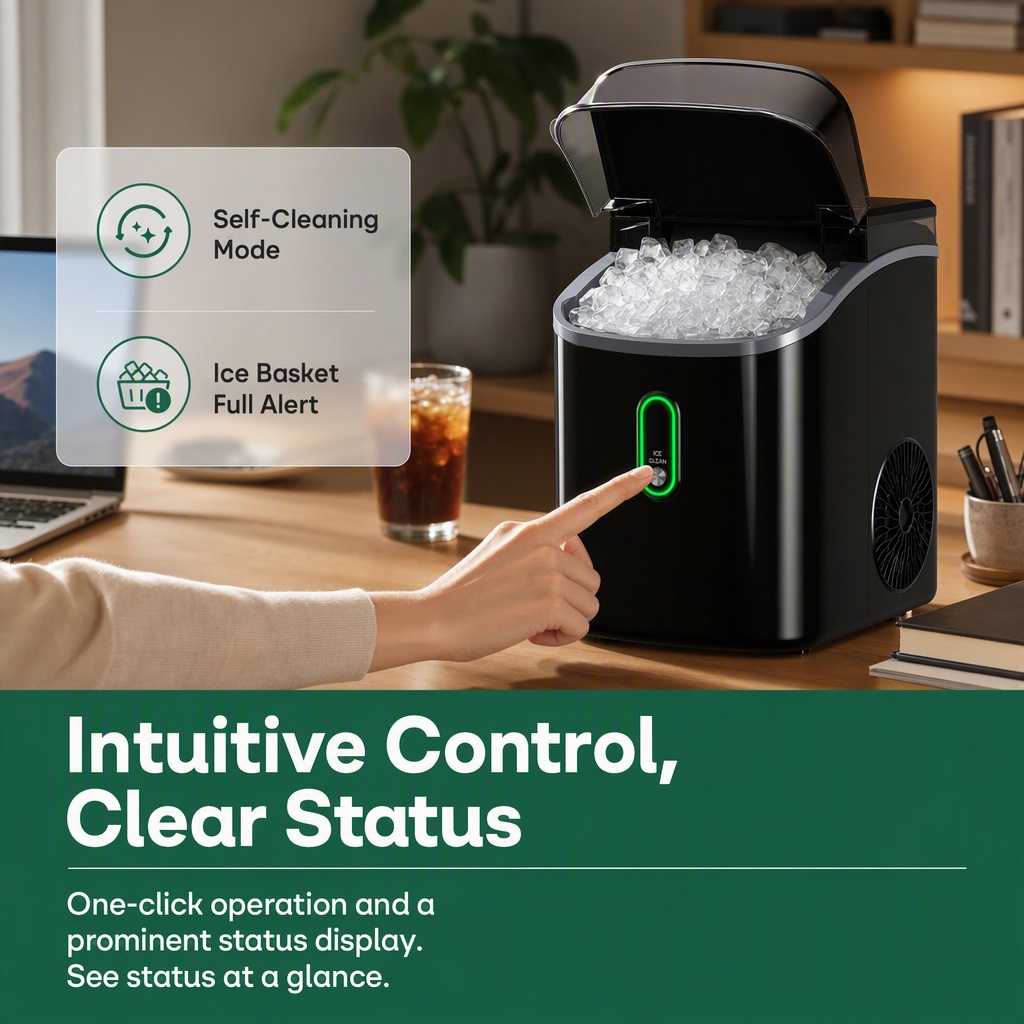 Nugget Ice Makers Countertop w - Home Office Equipment ulasan dan harga