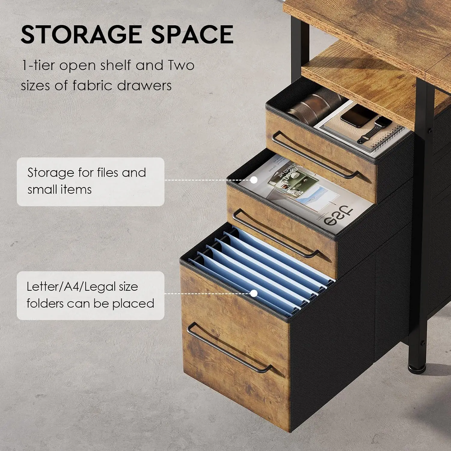 Small Desk with Drawers, Offic - Desk Drawer Small ulasan dan harga