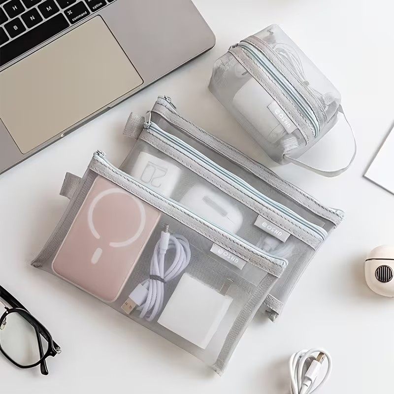 Gray Mesh Organizer Bags – for - Home Office Furniture Sets ulasan dan harga