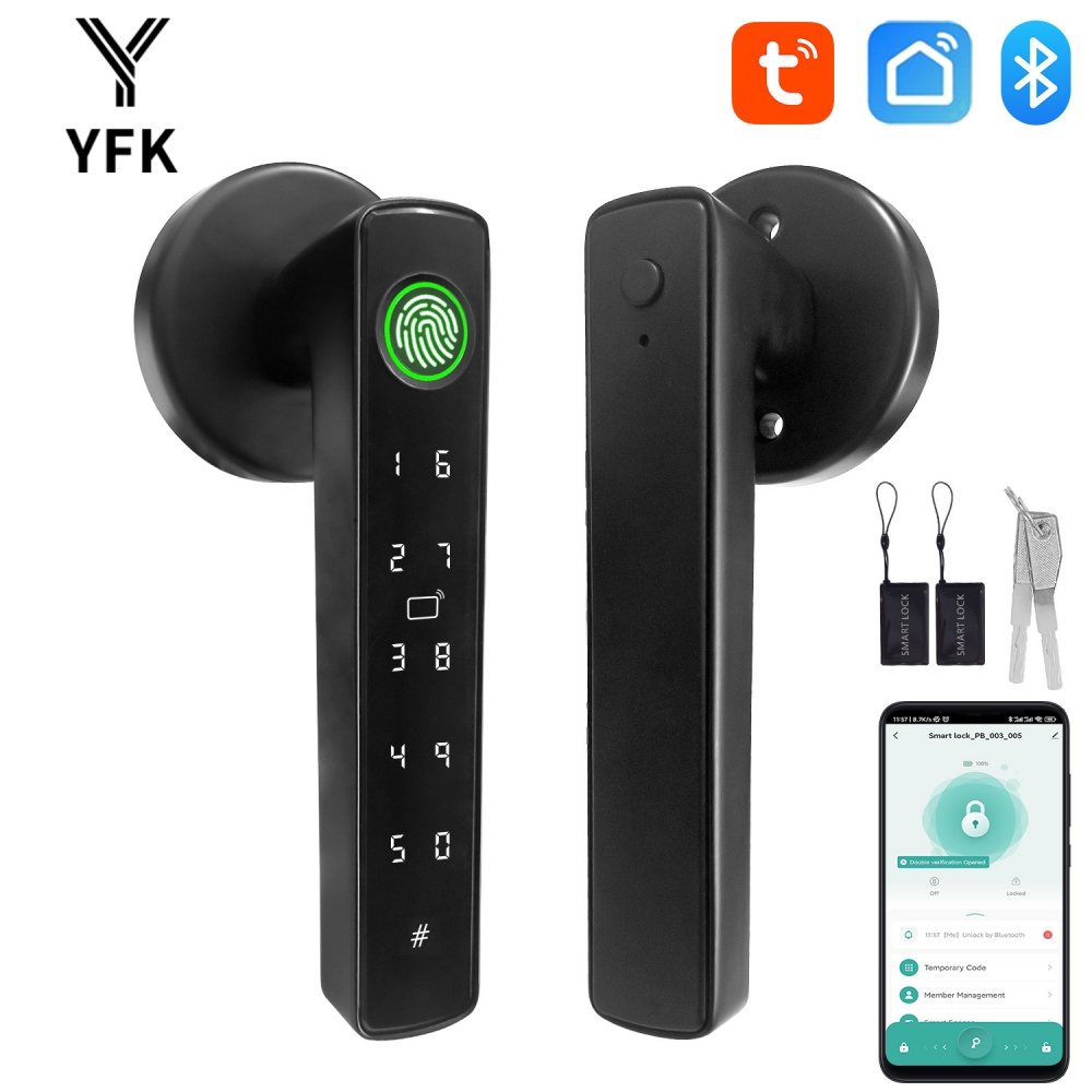 YFK Tuya 5-in-1 Smart Door Han - Home Office Immigration ulasan dan harga