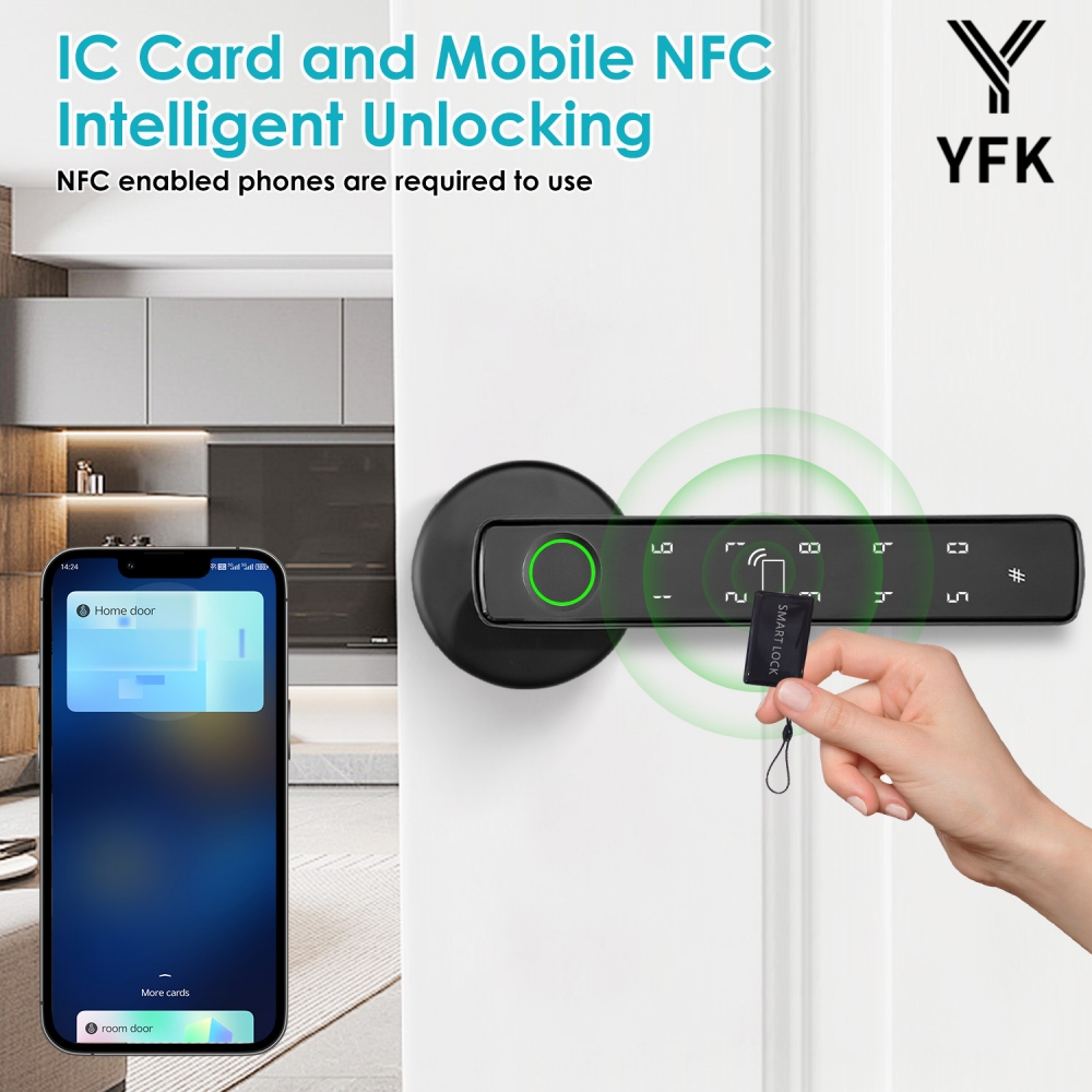 YFK Tuya 5-in-1 Smart Door Han - Home Office Immigration ulasan dan harga
