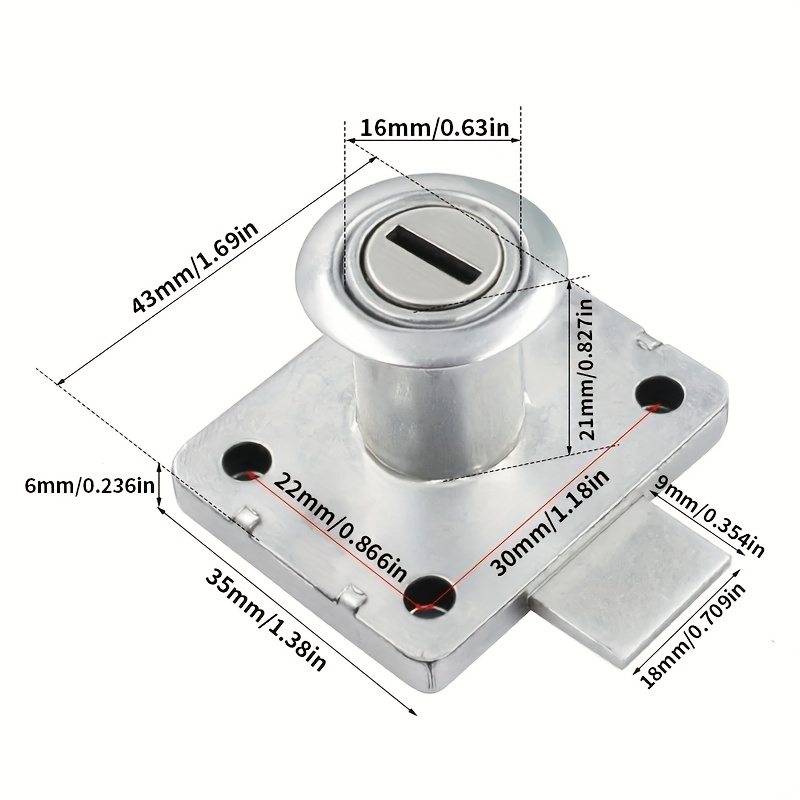 Cabinet Drawer Lock Wardrobe C - Home Office Immigration ulasan dan harga