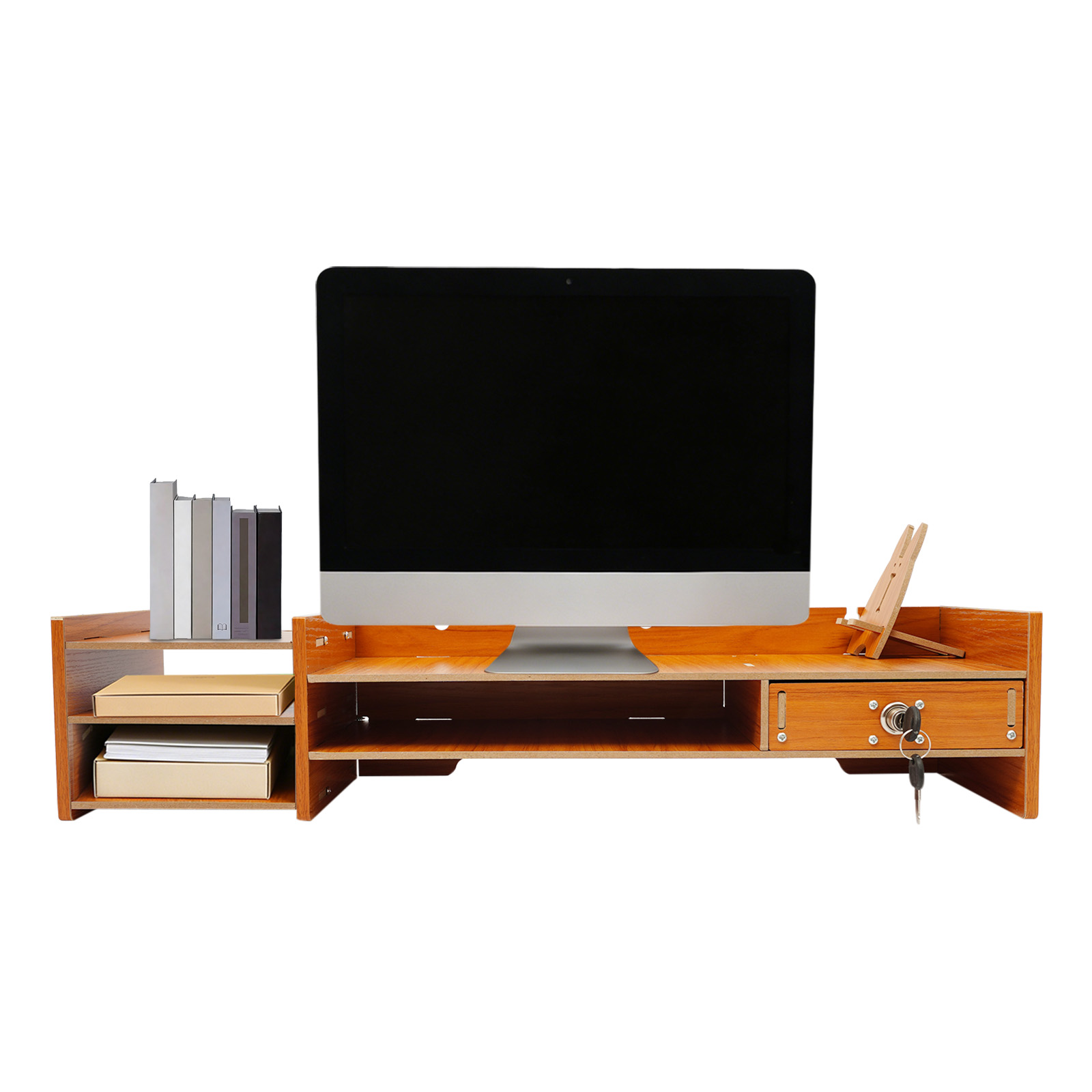 Mdf Ergonomic Monitor Stand Ri - Home Office Furniture Sets ulasan dan harga