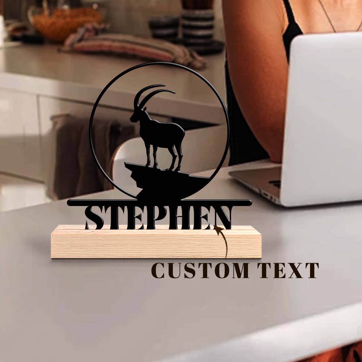 1pc Personalized Iron Desktop  - Home Office Or ulasan dan harga