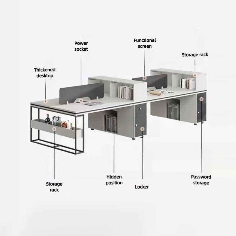 Office Staff Work Desk And Cha - Home Office Furniture Sets ulasan dan harga