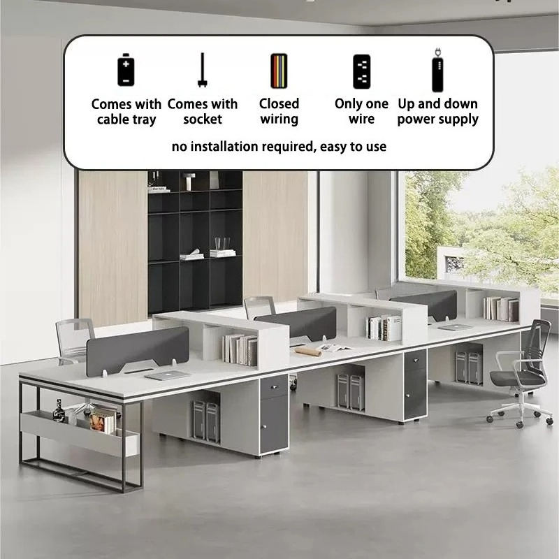 Office Staff Work Desk And Cha - Home Office Furniture Sets ulasan dan harga