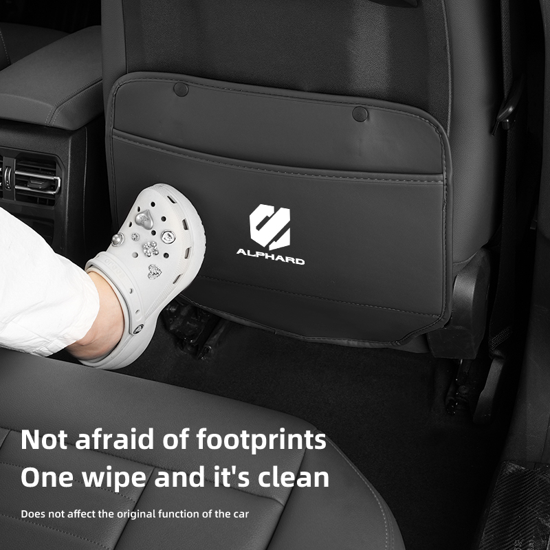 Car Seat Anti-Kick Pad Leather - Mesh Back Cushion ulasan dan harga
