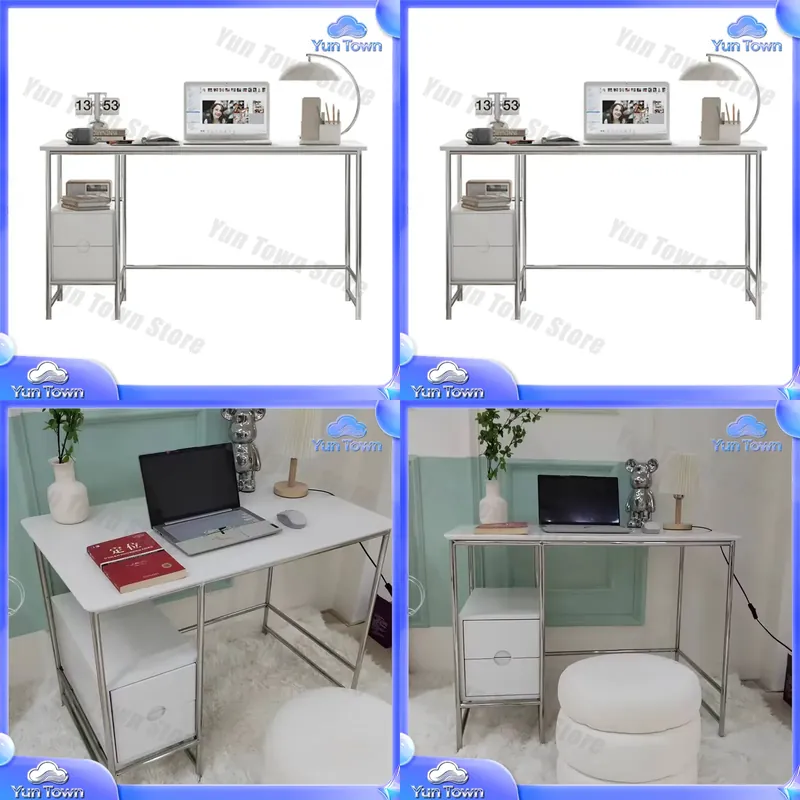 Simple Cream Computer Desk for - Home Office Ikea ulasan dan harga